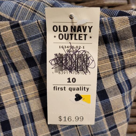 NWT Old Navy Plaid Mini Skirt Size 10 Side Pockets Preppy Academia Italy Fabric - Picture 15 of 15